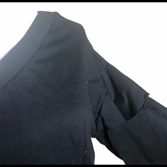 Zara One Shoulder Ruffle Sweater Top Medium - Picture 7 of 8